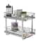 Household Essentials Glidez Chrome 2-Tier Cabinet Organizer